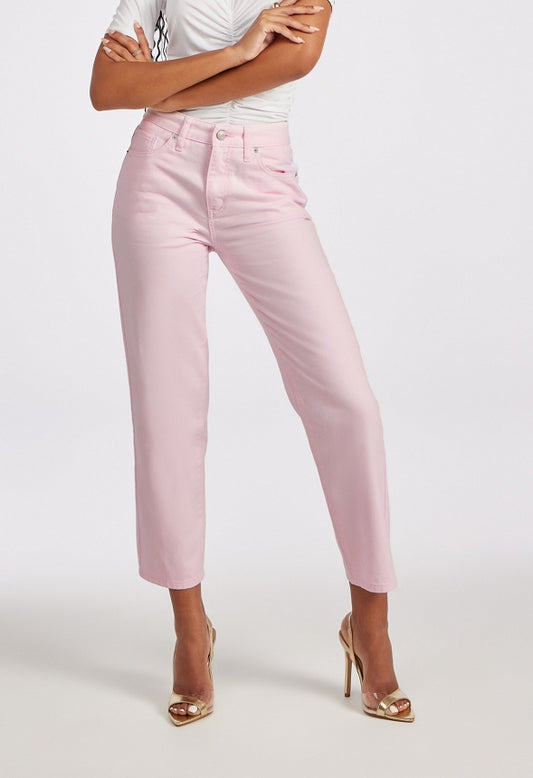 Jack High Rise Ankle Straight Leg Jeans Rosette
