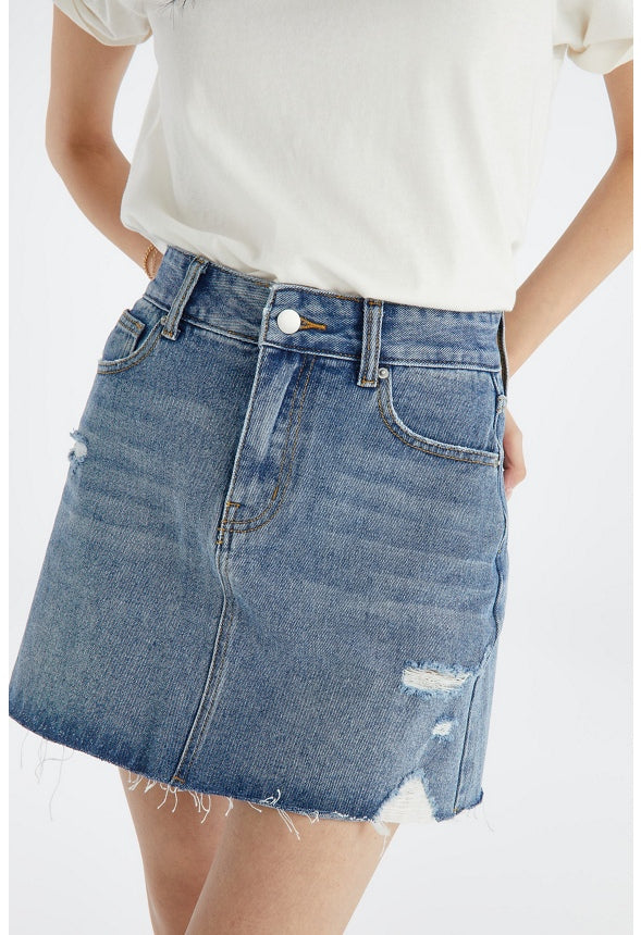 Dylan High Rise Vintage 5 Pocket Skirt Escape