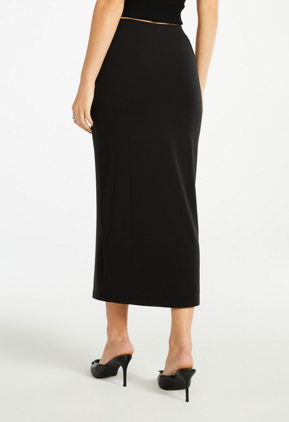 Tummy Tamer Tube Long Skirt Black Caviar