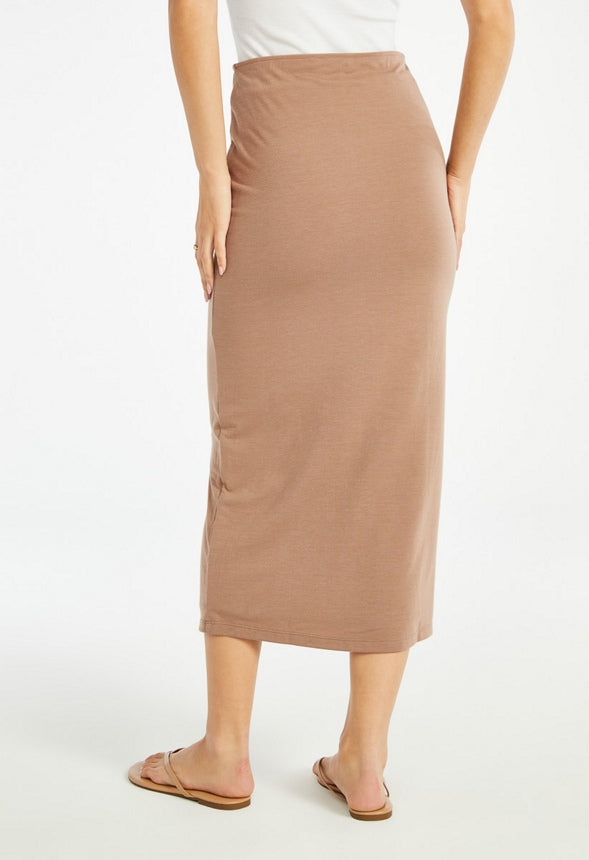 Tummy Tamer Tube Long Skirt Taupe