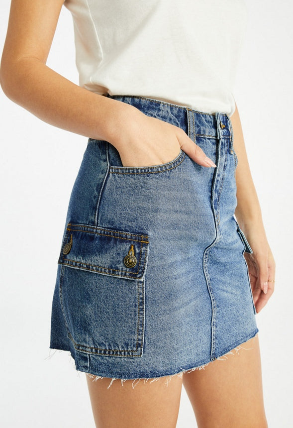 Skyler Cargo Mini Skirt Frequency