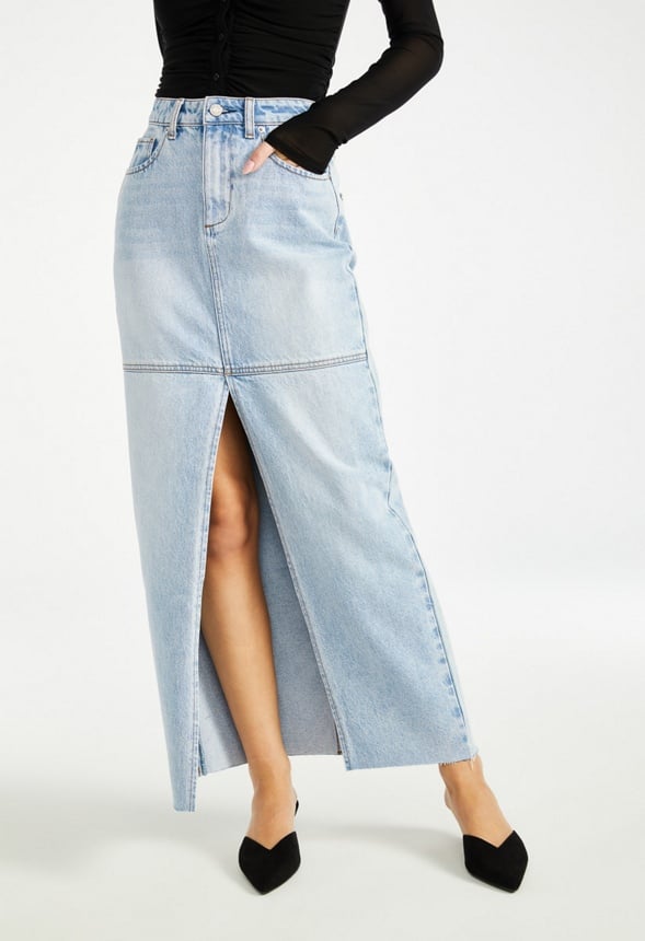 Ricki Maxi Denim Skirt Issue