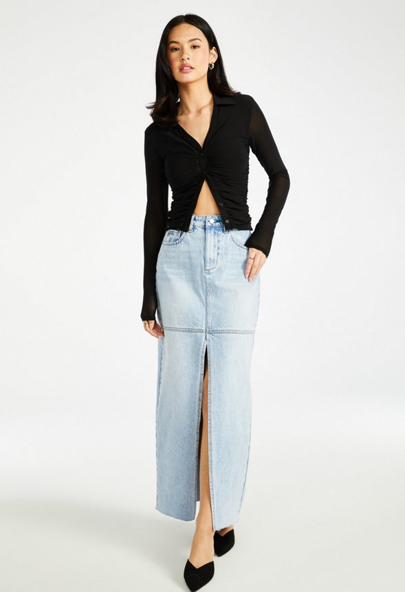 Ricki Maxi Denim Skirt Issue