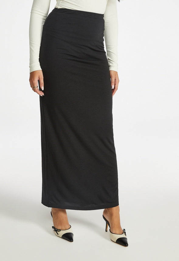 Maxi Tummy Tamer Skirt Black Caviar