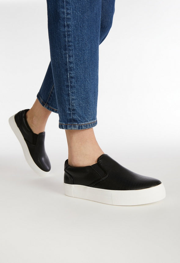 Eloise Flatform Sneaker Black Caviar