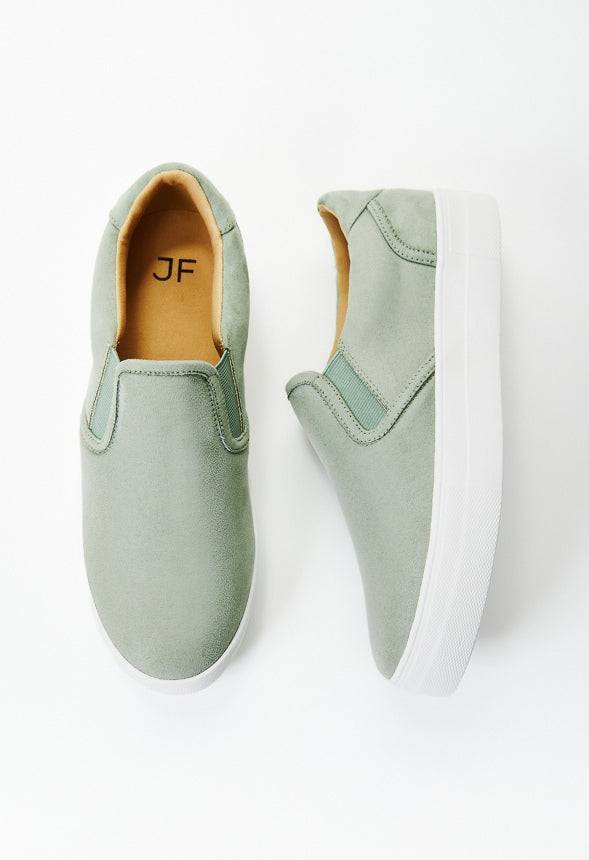 Eloise Platform Sneaker Seagrass Green