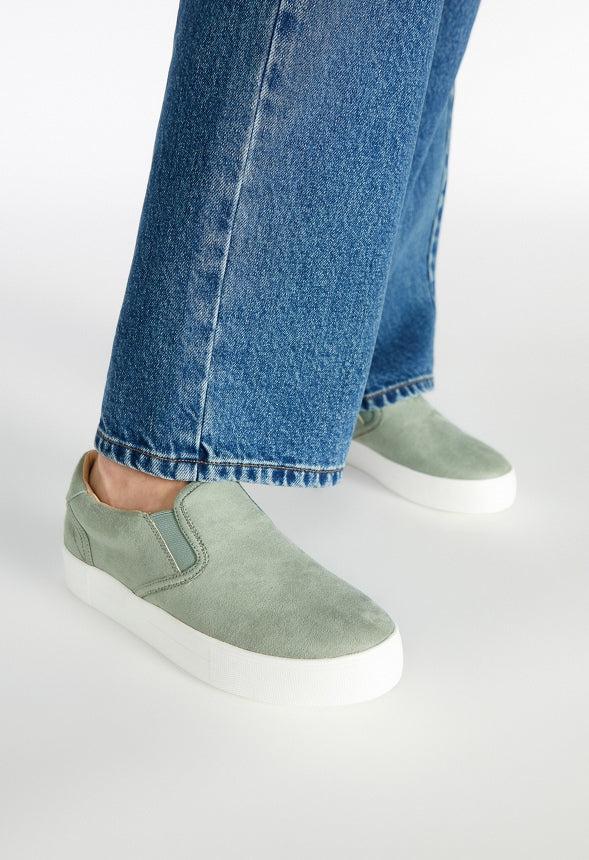 Eloise Platform Sneaker Seagrass Green