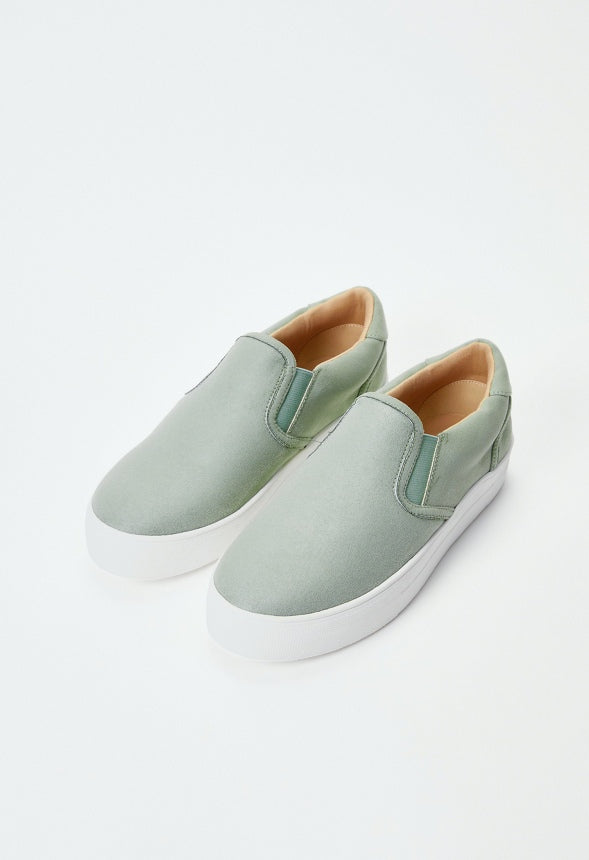 Eloise Platform Sneaker Seagrass Green