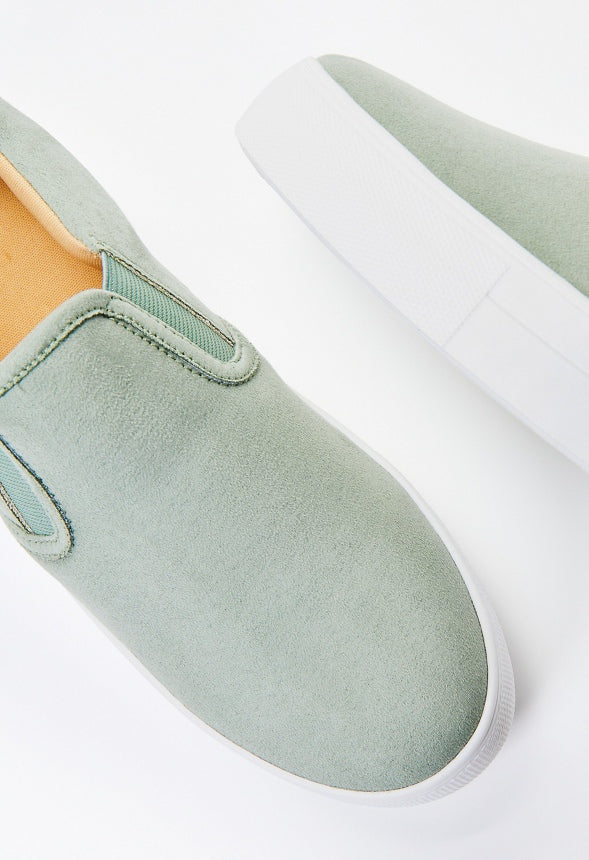 Eloise Platform Sneaker Seagrass Green