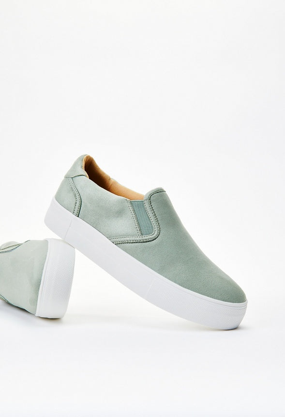 Eloise Platform Sneaker Seagrass Green
