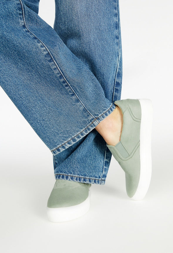 Eloise Platform Sneaker Seagrass Green