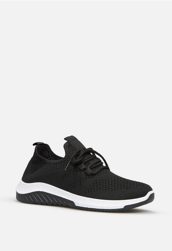 ISABELLA KNIT MESH SNEAKER Black