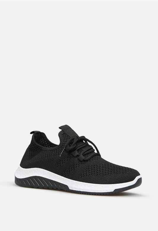 ISABELLA KNIT MESH SNEAKER Black