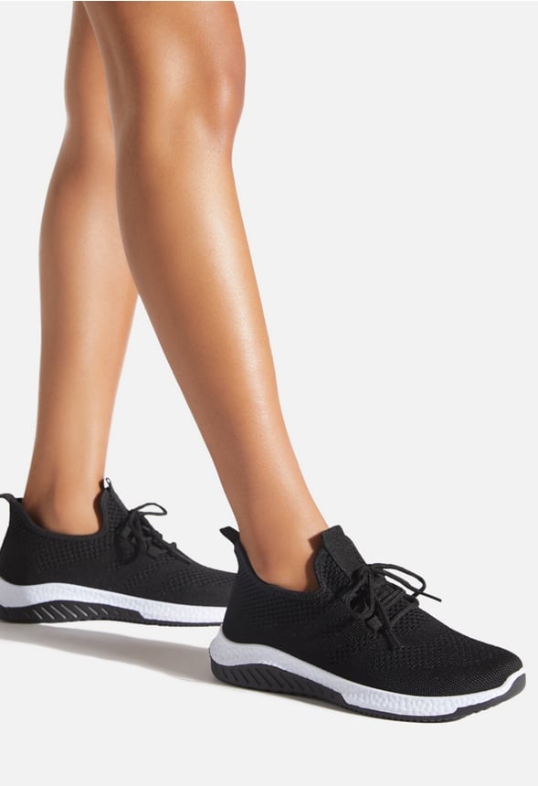ISABELLA KNIT MESH SNEAKER Black