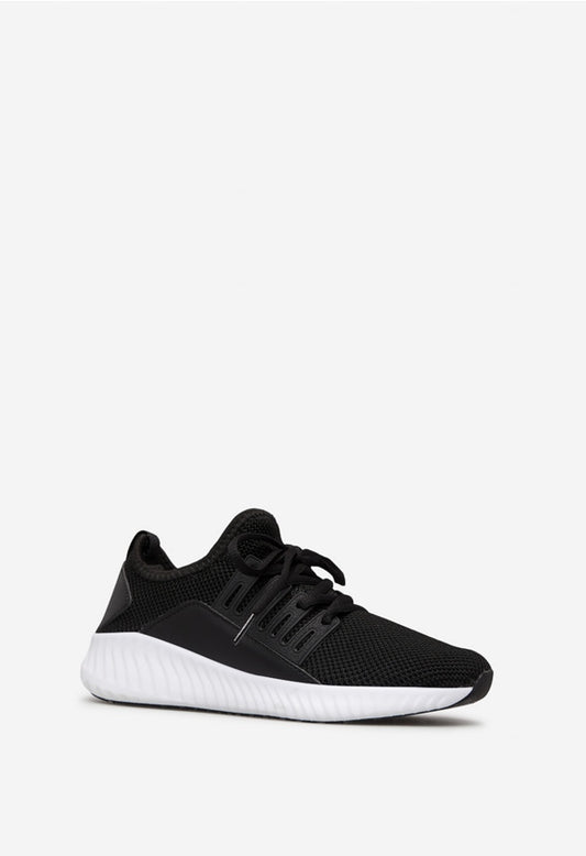 VELINDA KNIT FLAT SNEAKER Black