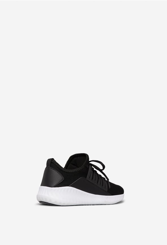 VELINDA KNIT FLAT SNEAKER Black