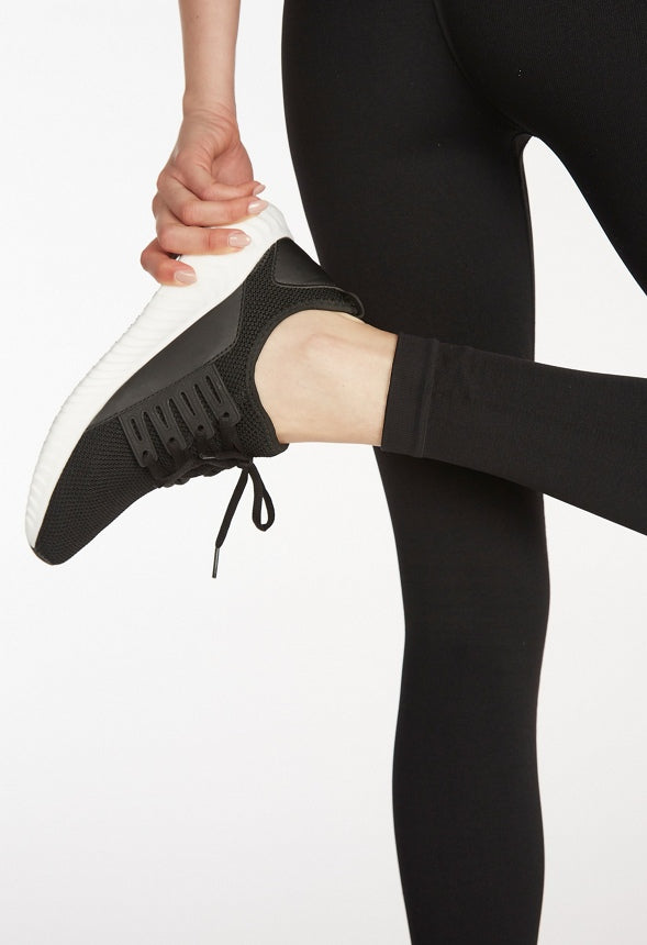 VELINDA KNIT FLAT SNEAKER Black