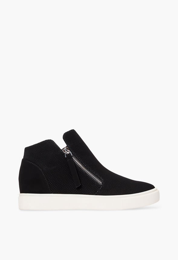 Kayden Wedge Sneaker Black