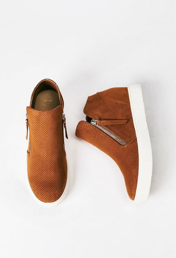 Kayden Wedge Sneaker Camel