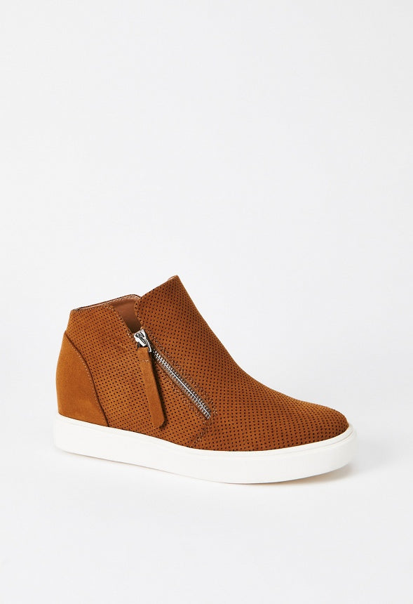 Kayden Wedge Sneaker Camel