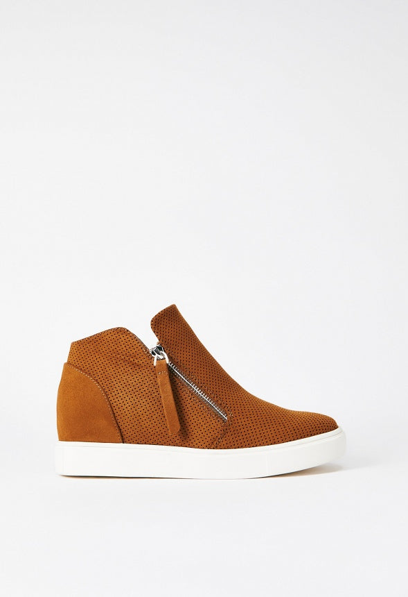 Kayden Wedge Sneaker Camel