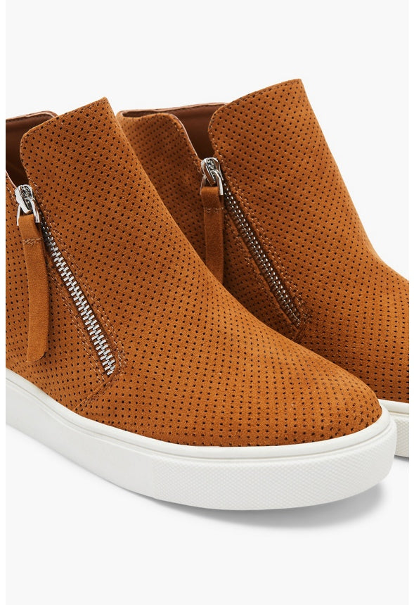 Kayden Wedge Sneaker Camel