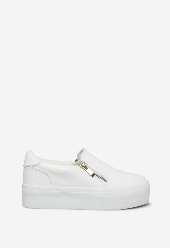JAKALYN FLATFORM SNEAKER White