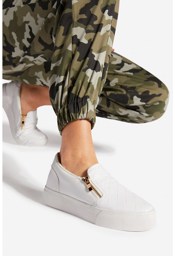 JAKALYN FLATFORM SNEAKER Bright White