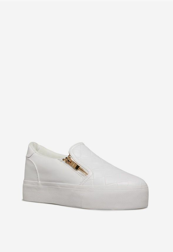 JAKALYN FLATFORM SNEAKER Bright White