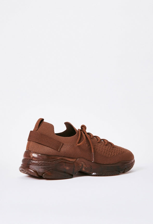 Dridda Chunky Sneaker Leather Brown