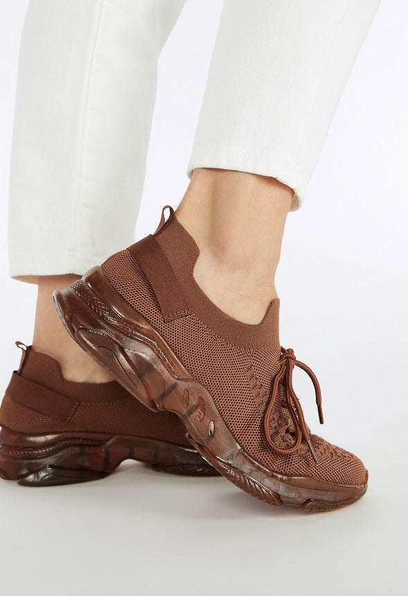 Dridda Chunky Sneaker Leather Brown