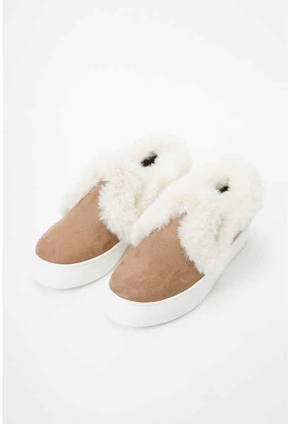 Eloise Faux Fur Slip-On Sneaker Portabella