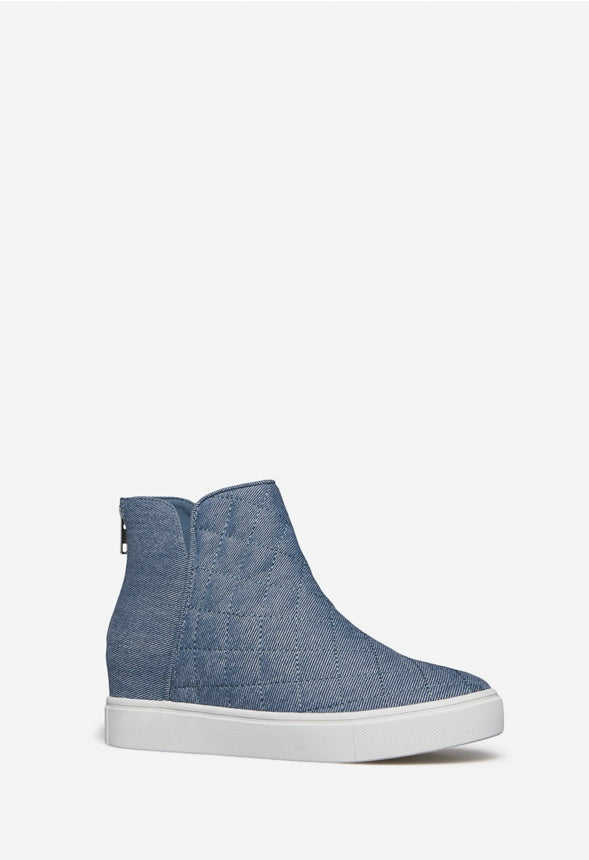 MURIEL FLATFORM SNEAKER Blue Denim