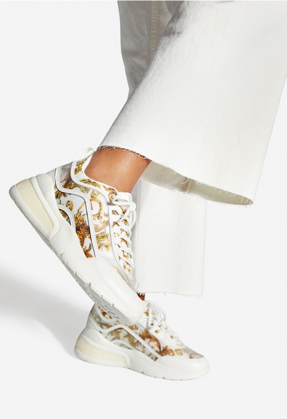 QUILLA CHUNKY SNEAKER Miami Print White