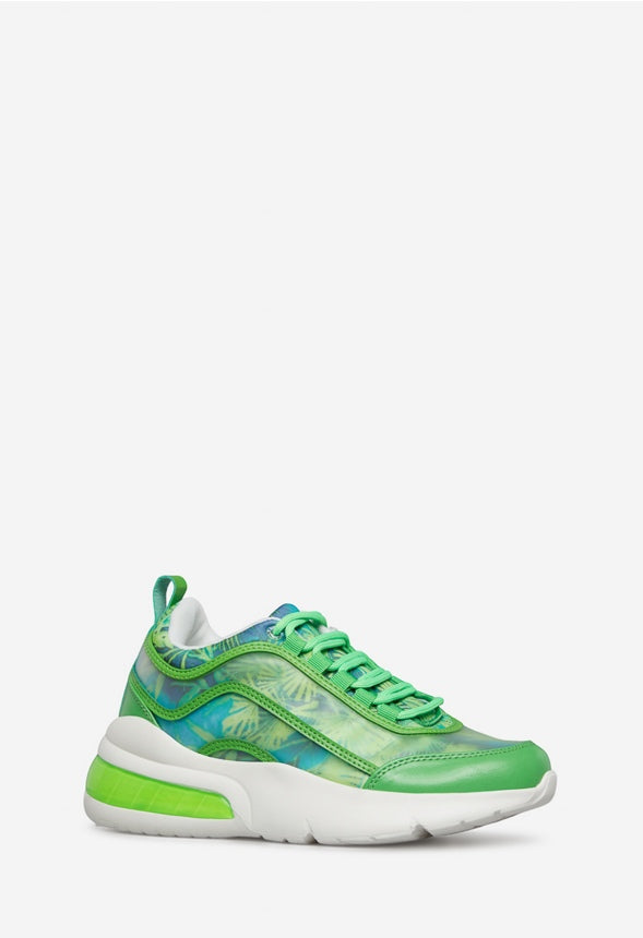 QUILLA CHUNKY SNEAKER Palm Print