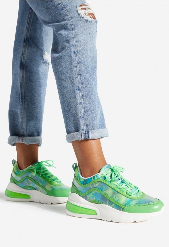 QUILLA CHUNKY SNEAKER Palm Print