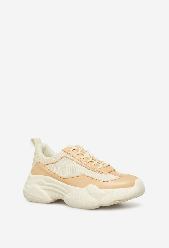 ZAYDIE CHUNKY SNEAKER Bone Multi