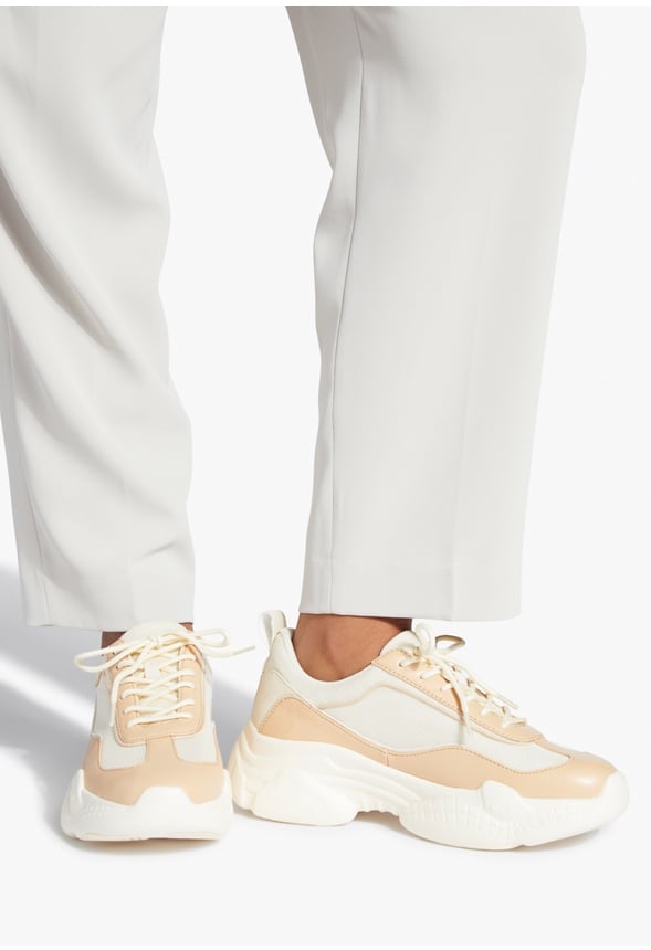 ZAYDIE CHUNKY SNEAKER Bone Multi