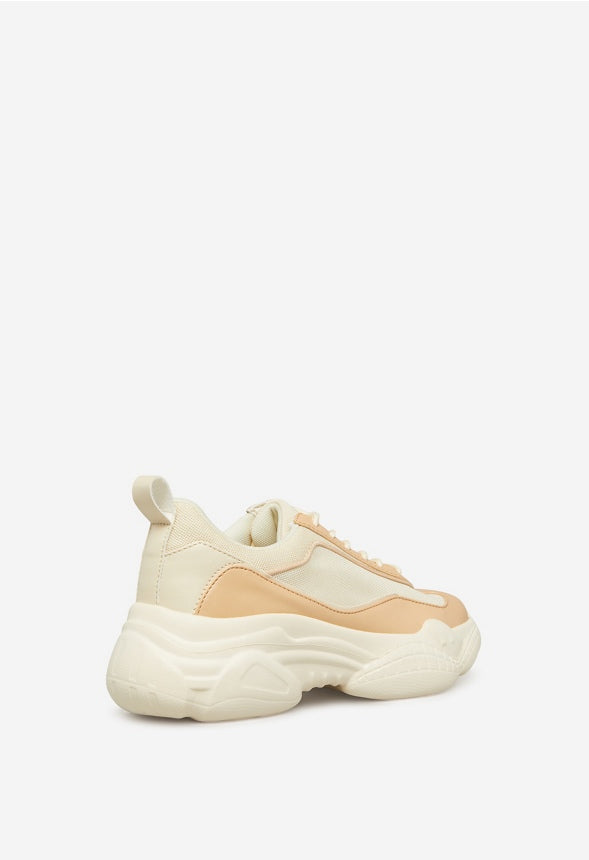 ZAYDIE CHUNKY SNEAKER Bone Multi