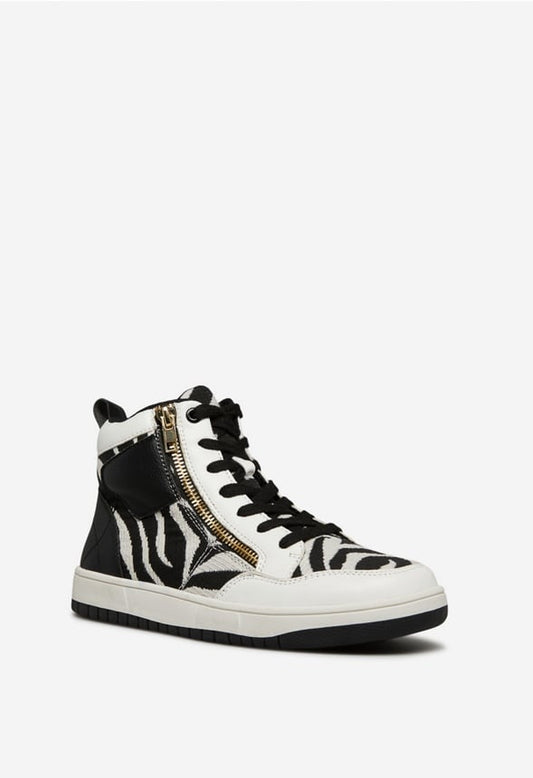SONIQUE HIGH TOP SNEAKER Zebra Multi
