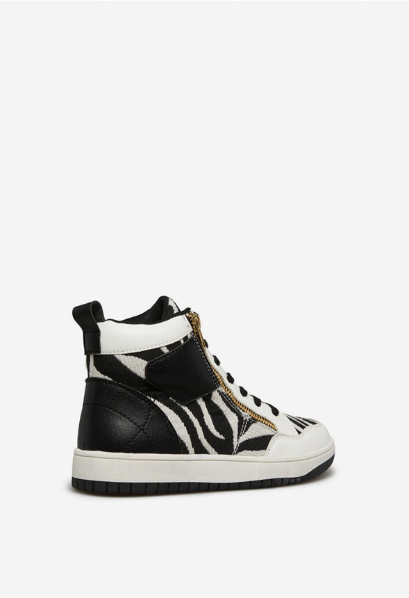SONIQUE HIGH TOP SNEAKER Zebra Multi