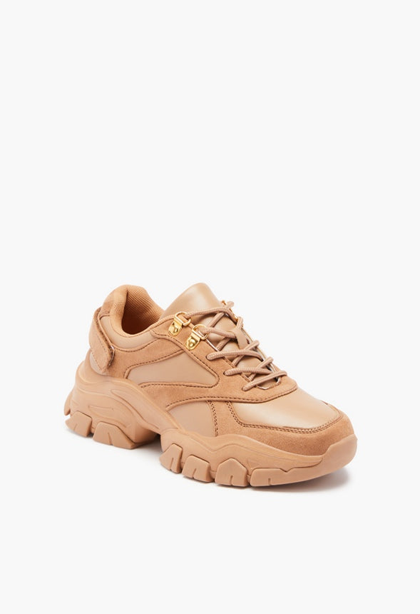 XIMENA CHUNKY SNEAKER Lt Tan