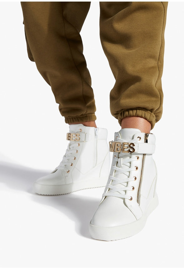 VIBES WEDGE SNEAKER Bright White