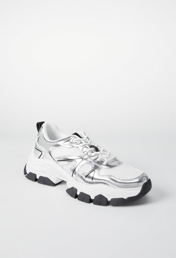 Constynce Sneaker Silver/White