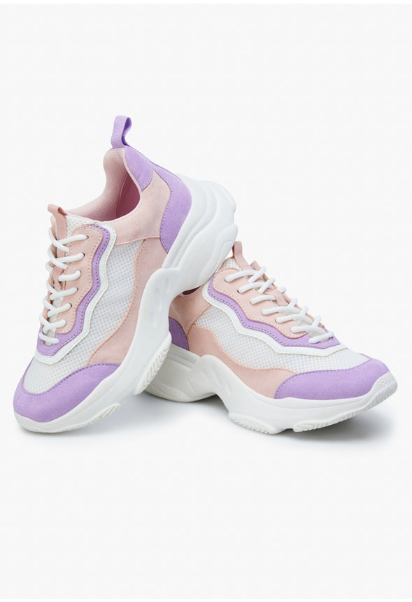LUNA CHUNKY SNEAKER Regal Orchid/ Blush/ Bright White