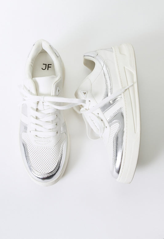Brooklyn Court Sneaker Bright White/ Silver