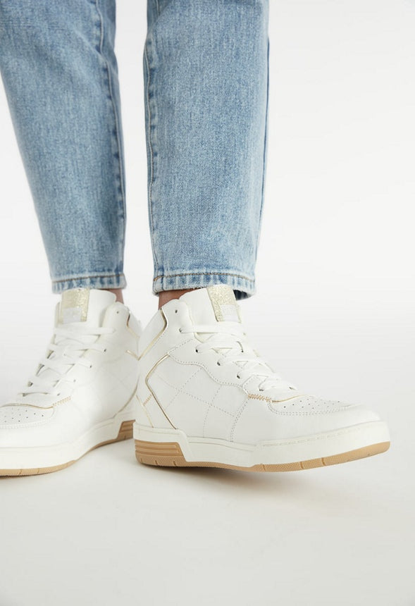 TERRA HIGH TOP SNEAKER White/Gold