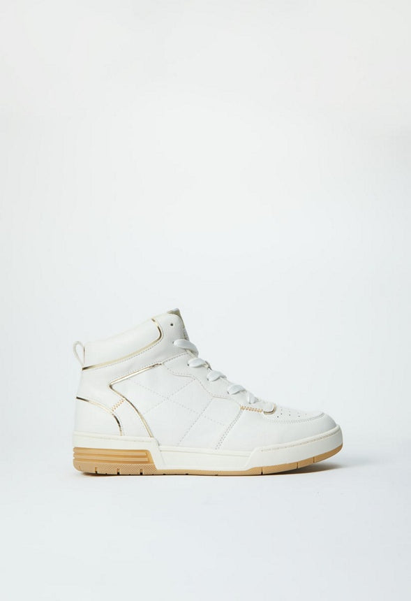 TERRA HIGH TOP SNEAKER White/Gold