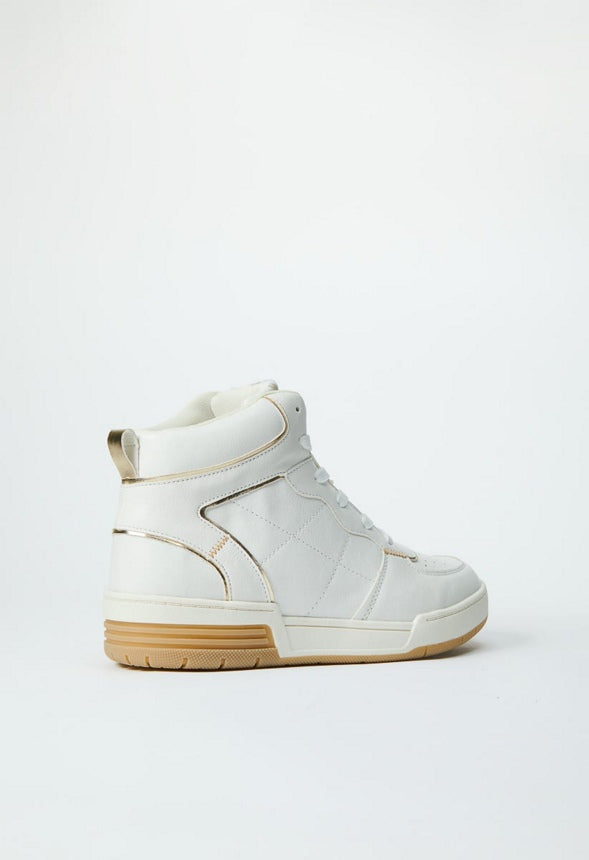 TERRA HIGH TOP SNEAKER White/Gold