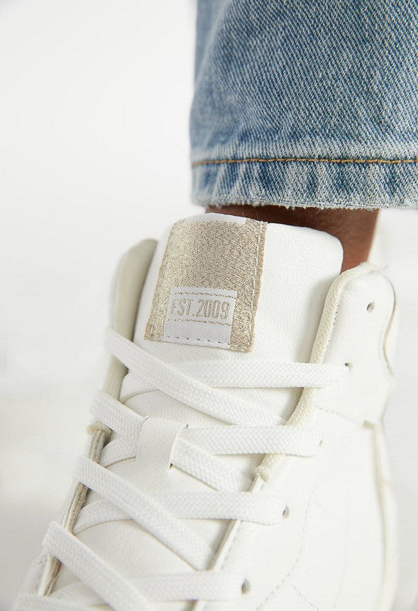 TERRA HIGH TOP SNEAKER White/Gold